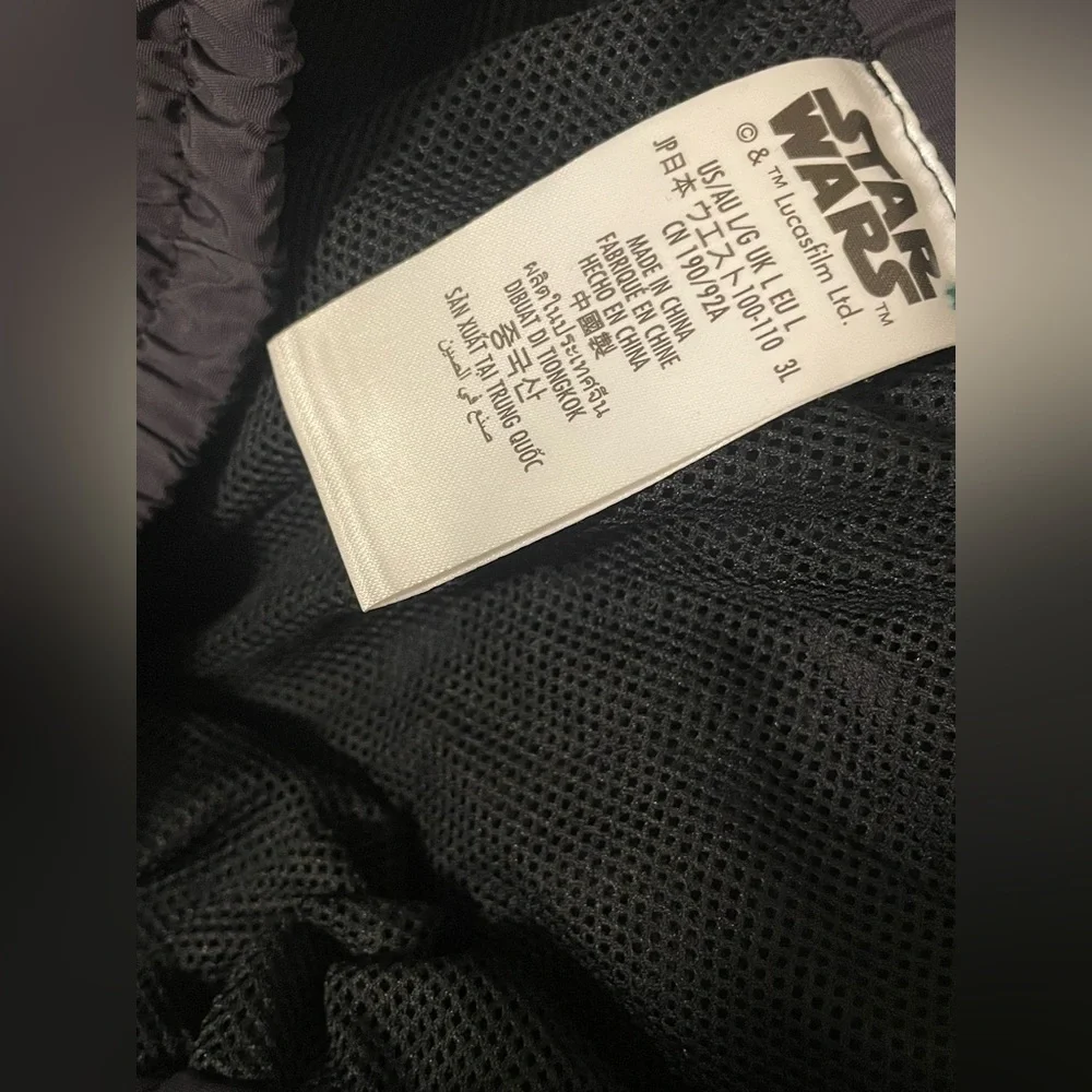 Star Wars‎ Jogger Pants Large Black Disney Licensed Logo Graphic Drawstring Mens